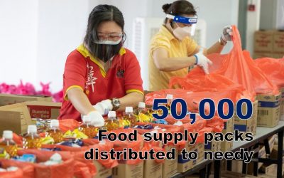 50,000 food supply packs distributed to needy